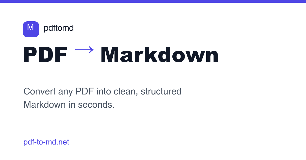 PDF to MD Converter screenshot